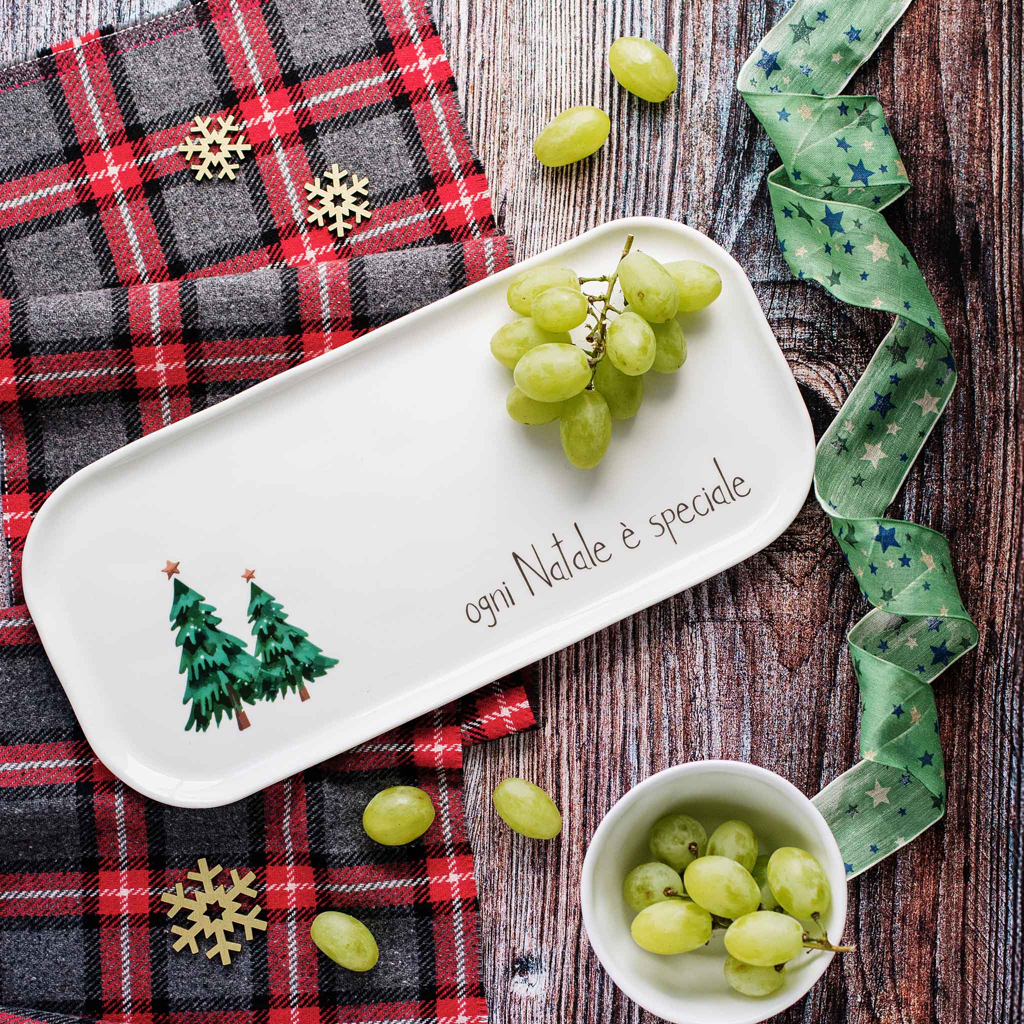 Piatto lungo rettangolare Ogni Natale è speciale