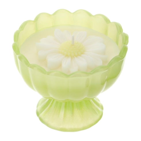 Candela Daisy Verde Profumazione J'adore - Ø9xh8cm