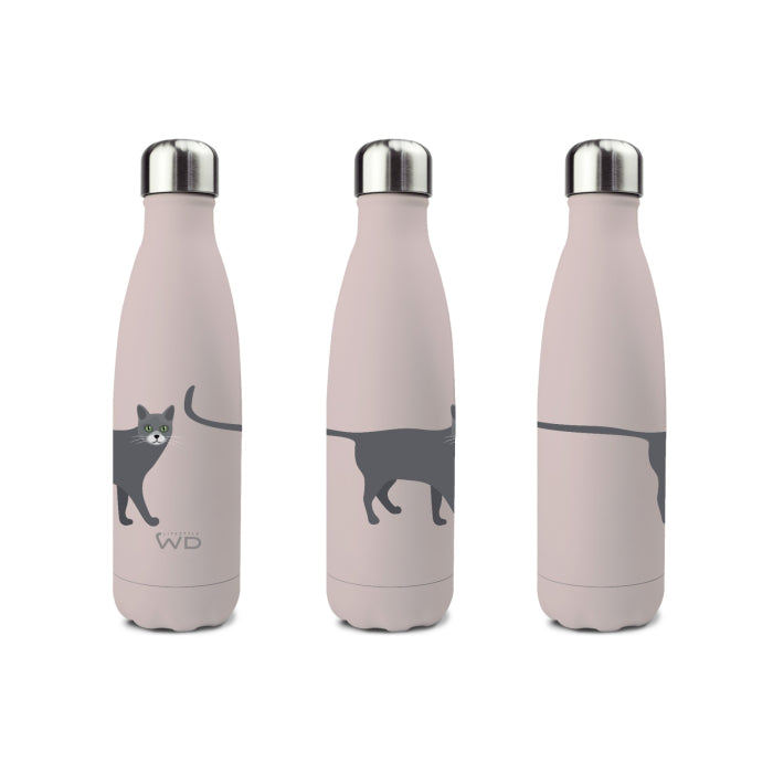 Bottiglia termica in acciaio inox decoro con Gatto