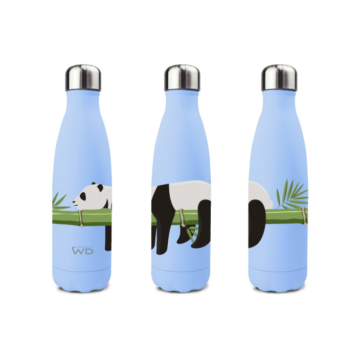 Bottiglia termica in acciaio inox decoro con Panda