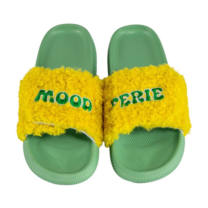 Ciabatte con strap. Decorazione "Mood Ferie".